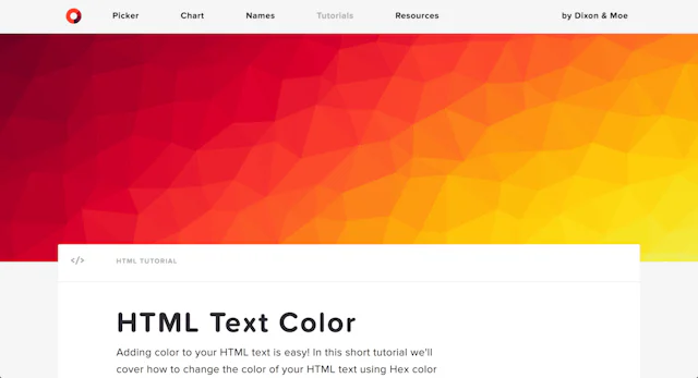 HTML Color Codes