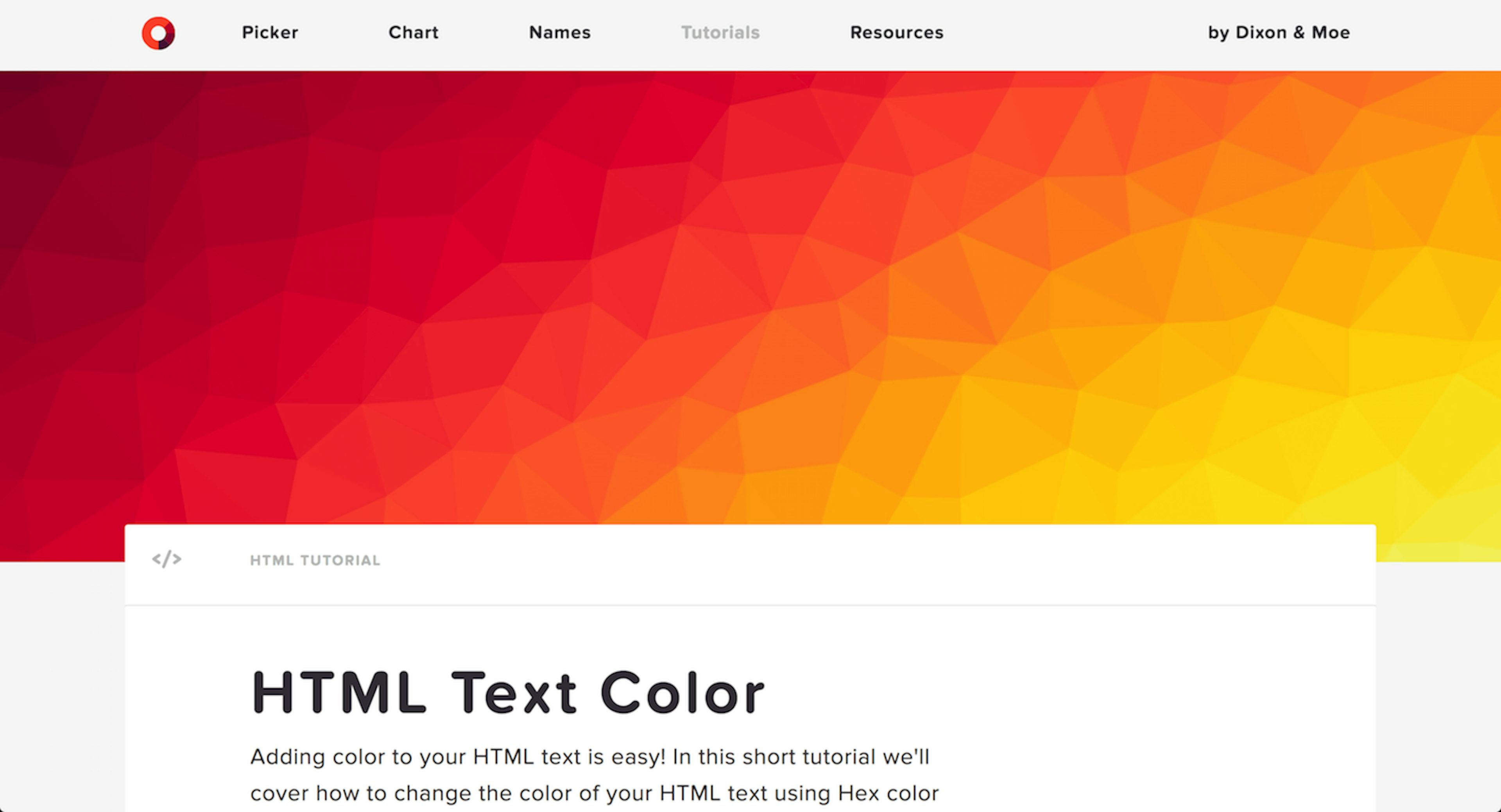 HTML Color Codes